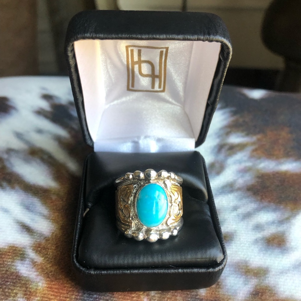 HYO Silver RimRock Turquoise Ring